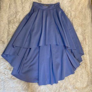 Purple Scuba High Low Skirt